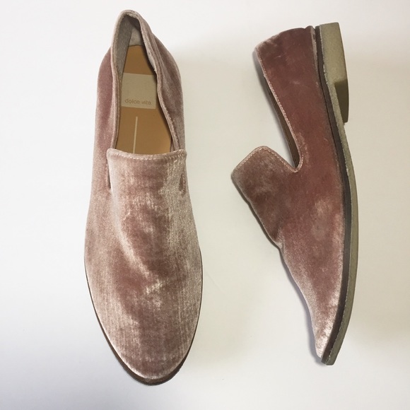 Dolce Vita Shoes - Dolce Vita Codi Velvet Loafer Blush Pink Flats 9
